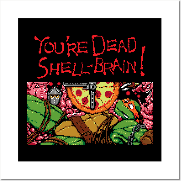 Turtle Gaiden Game Over Wall Art by boltfromtheblue